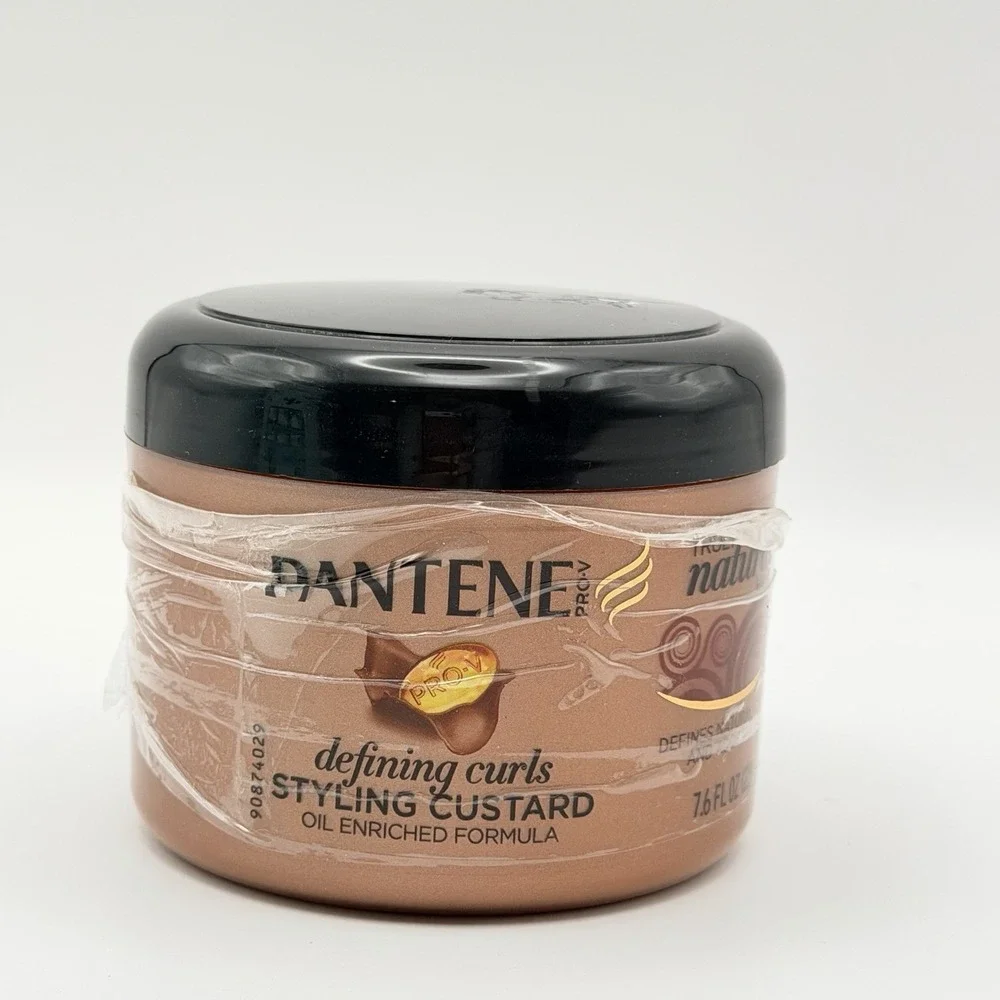 Pantene Pro-V Truly Natural Hair Defining Curls Styling Custard 7.6oz New